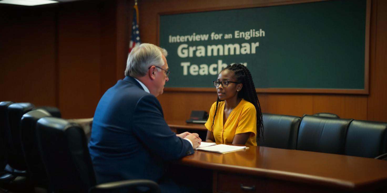 Grammar Interview Questions for English Teachers